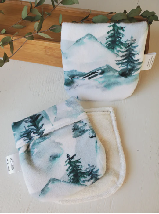 Mitaine de bain Montagne et Sapin